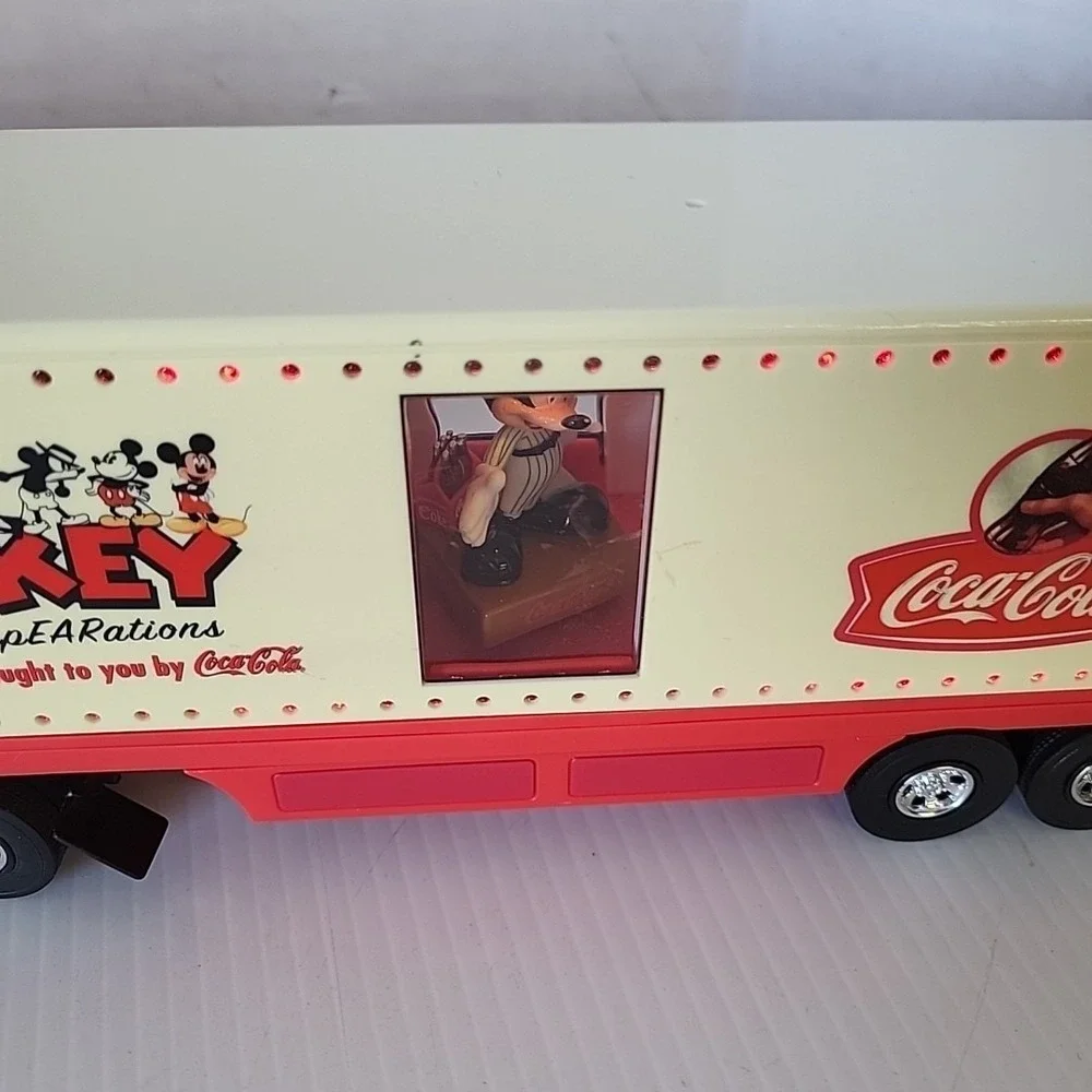 Coca-Cola 2004 Mickey Mouse Tour Semi Truck Carrier 75th Anniversary Lights
